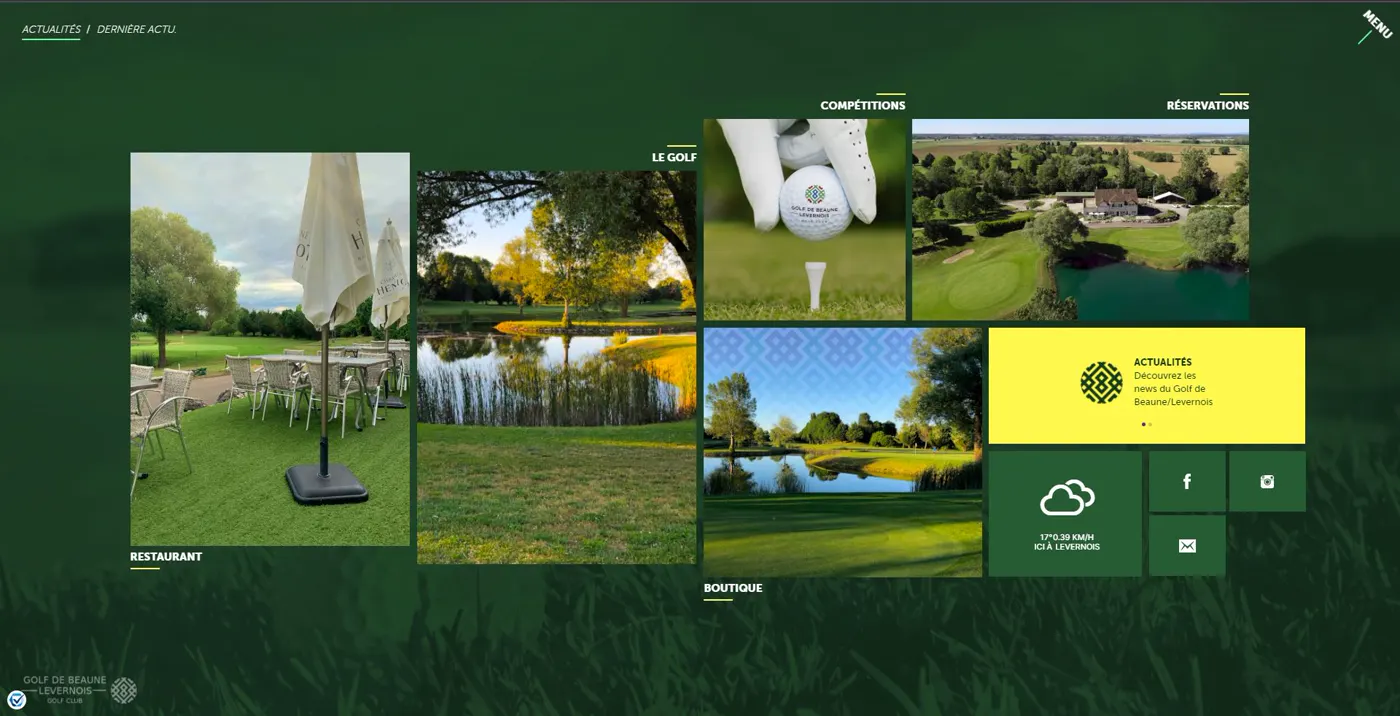 Le site du Golf de Beaune Levernois
