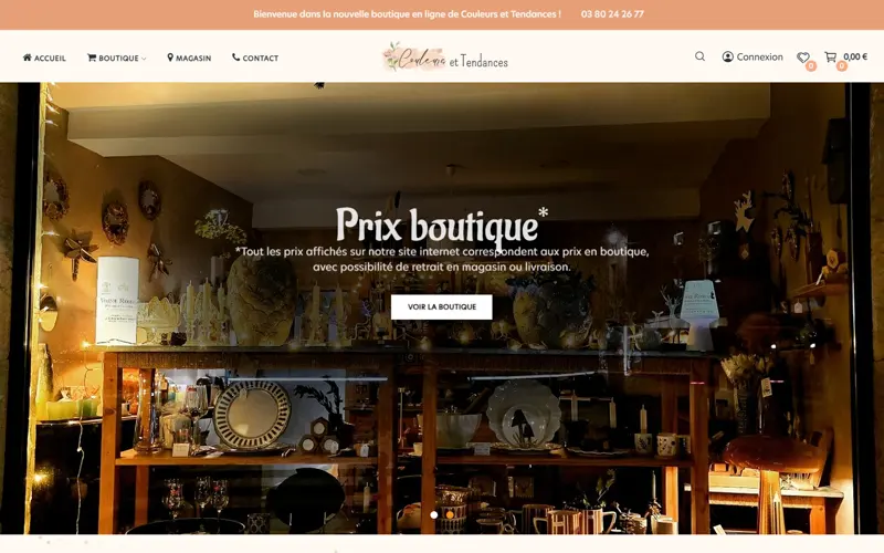 Aperçu du site Couleurs et Tendances