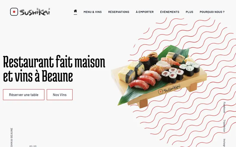 Aperçu du site Sushikai