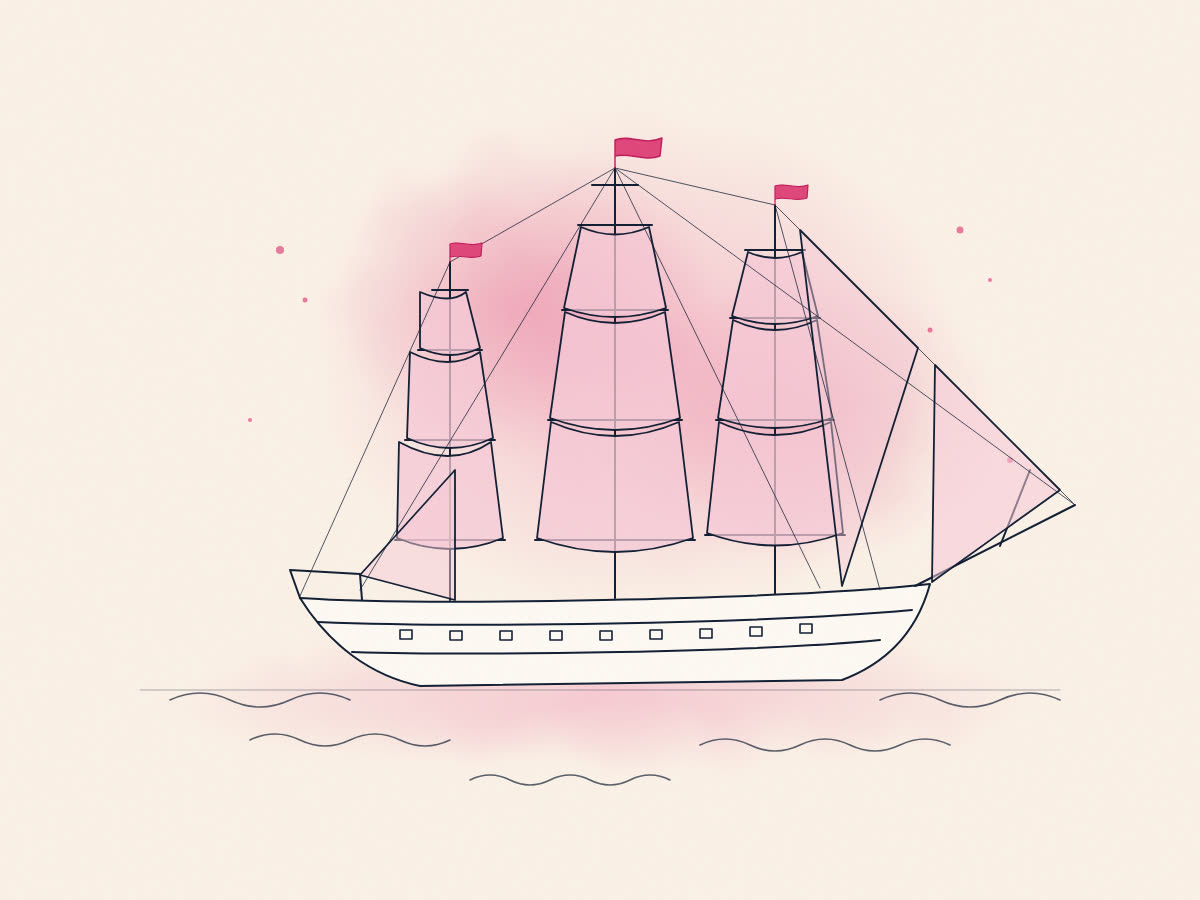 L'Hermione, the frigate of Lafayette
